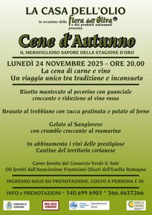 Cene d'autunno a Coriano