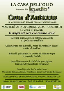 Cene d'autunno a Coriano
