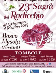 Locandina sagra del radicchio Bosco Mesola
