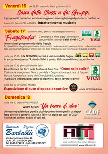 programma sagra fragola 16-18 maggio
