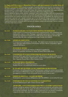Programma sagra oliva Montefiore Conca