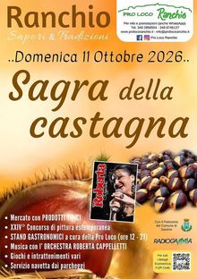 Locandina della Sagra della Castagna di Ranchio - Sarsina (FC) 2° domenica di ottobre