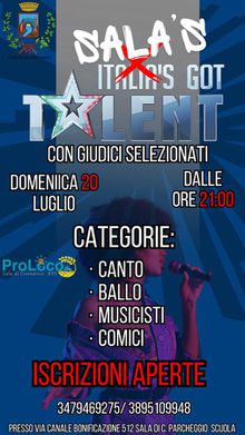 sala's got talent cesenatico