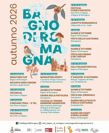 Locandina comunale di tutti gli eventi di ottobre a Bagno di Romagna Terme