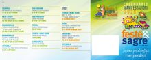 Calendario tascabile di tutte le Feste del territorio feantino dell'Associazione Feste e Sagre APS