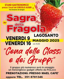 cena classi e gruppi sagra fragola lagosanto