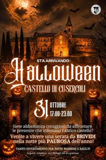 Locandina Halloween al castello di Cusercoli