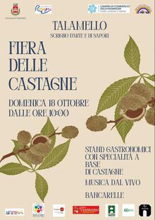 Locandina della fiera delle castagne a Talamello