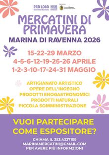 Mercatini Primavera_Marina di RAvenna