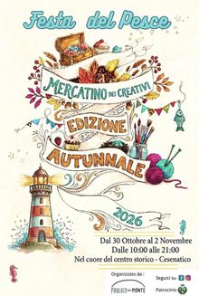 Locandina Mercatino dei Creativi Cesenatico 2026