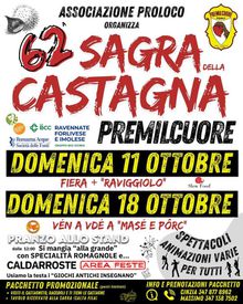 locandina  della sagra della castagna di Premilcuore