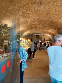 mercatino artigianale in grotta a Sant'Agata Feltria durante la sagra del tartufo bianco pregiato