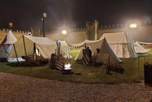 Soldati alla festa Autunno Ducale nelle Terre Estensi a Ferrara