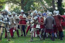 Soldati alla festa Autunno Ducale nelle Terre Estensi a Ferrara