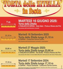 Festa Torta Zitella Tagliata Cervia