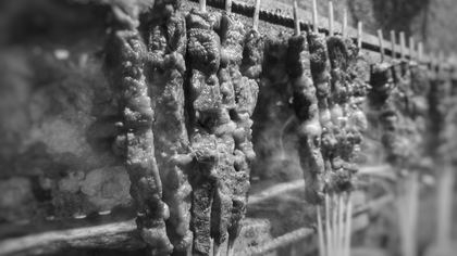 Arrosticini nel chiostro