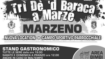 Tri dè 'd baraca a Marze'