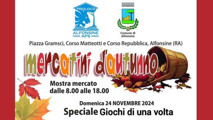 Mercatini d'autunno: Speciale Giochi di una Volta