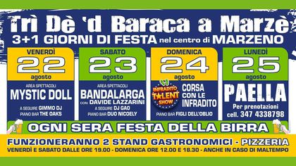 Tri dè 'd baraca a Marze'