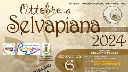 Ottobre a Selvapiana: Sagra della Pistolesa